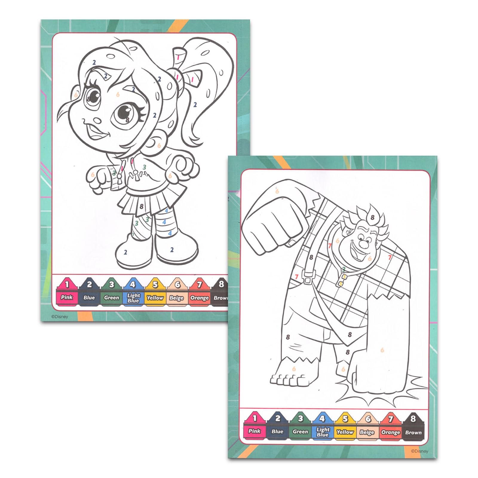 Disney wreck it ralph party favors coloring book set
