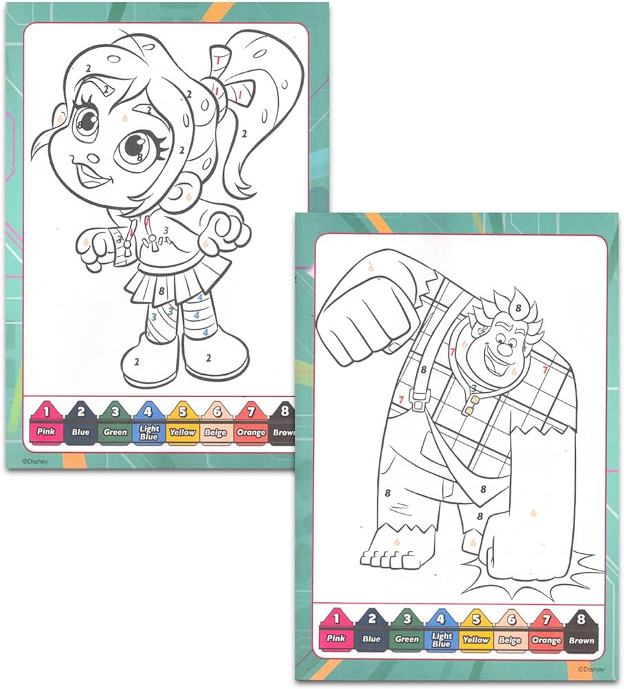 Disney wreck it ralph coloring book super set for kids