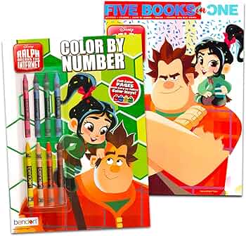 Disney wreck it ralph coloring book super set for kids