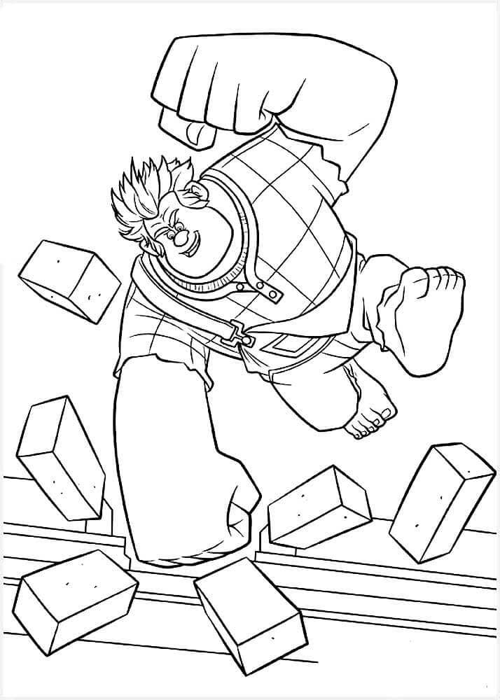 Ralph power shot coloring page