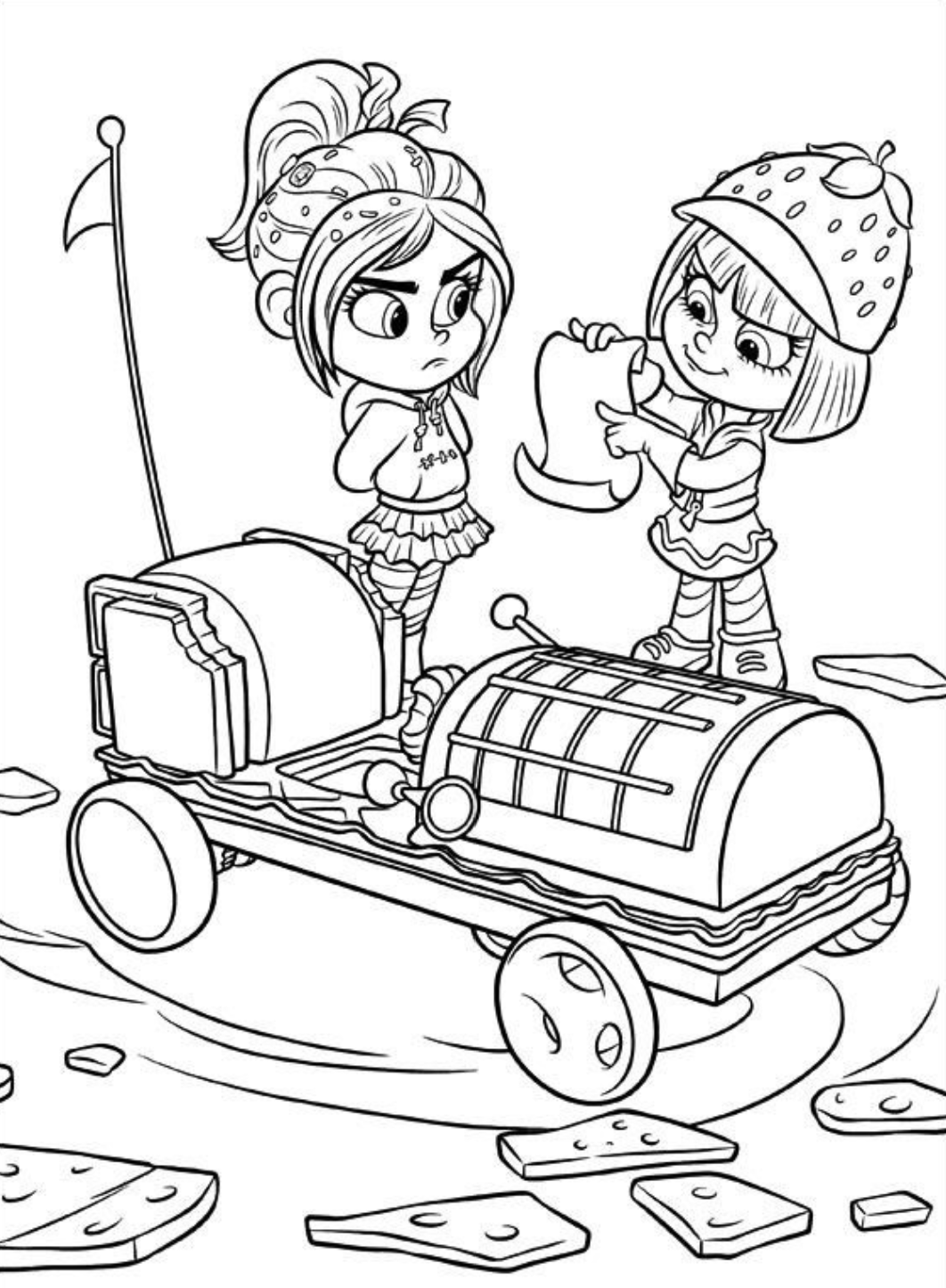 Wreck it ralph coloring page disney coloring pages princess coloring pages candy coloring pages