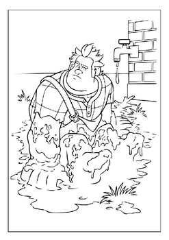 Printable wreck it ralph coloring pages join ralph on his heroic journey p