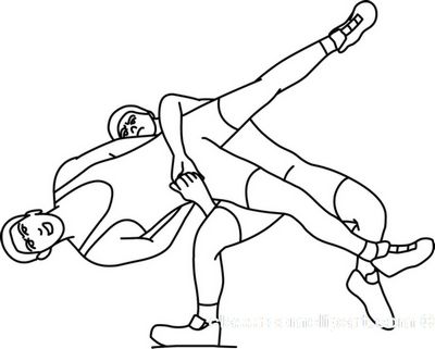 Wrestling clipart wrestlingthrowoutline clip art outline art art drawings