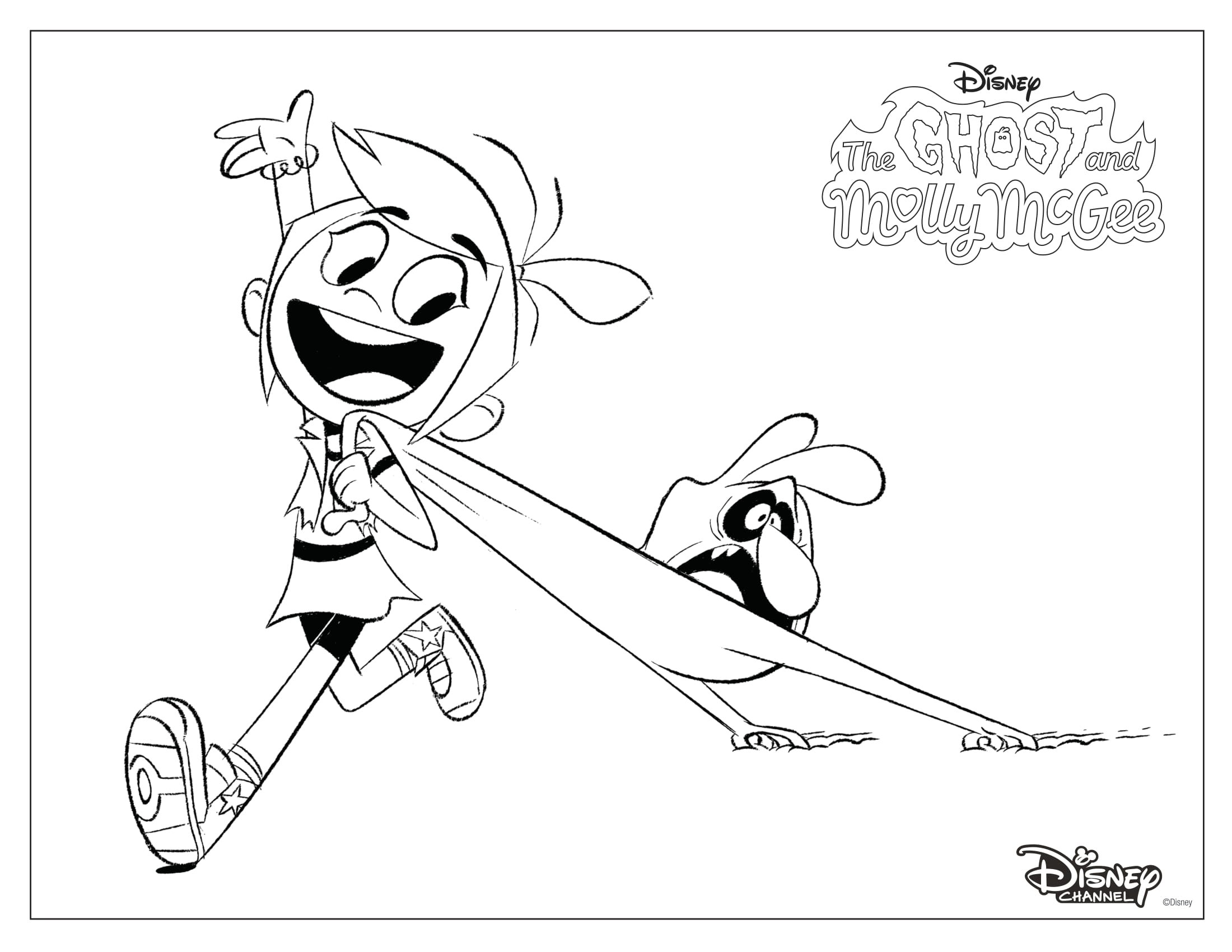Fun printable coloring pages from the ghost and molly mcgee â