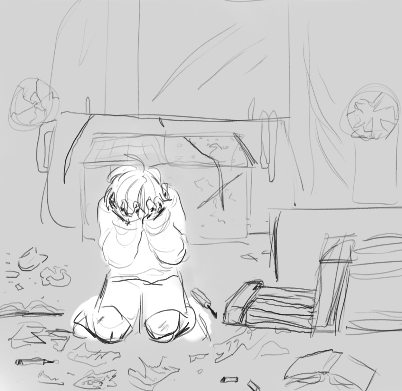 Wretched ghost of the attic â rare junk sword au sketches shulk has a cool