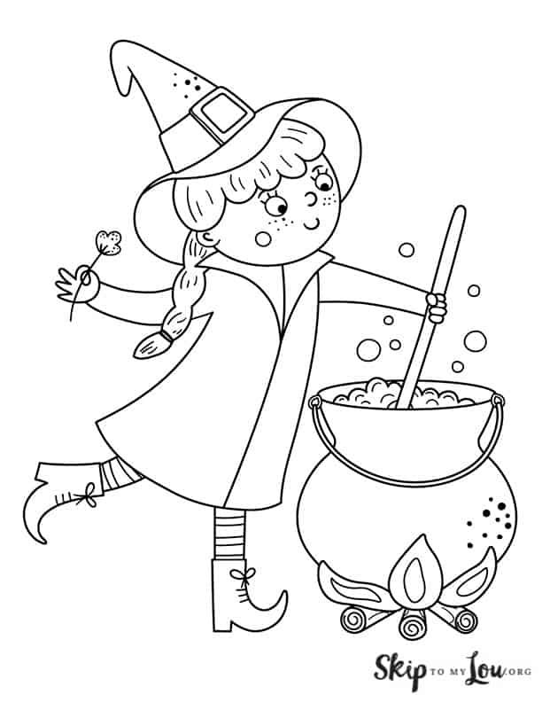 Witch coloring pages coloring pages witch coloring pages halloween crafts