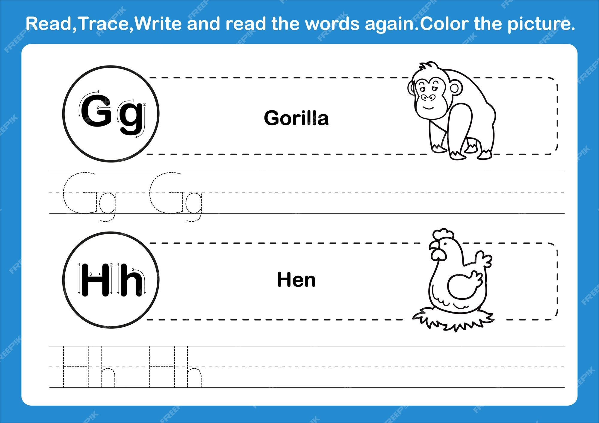 Premium vector alphabet g