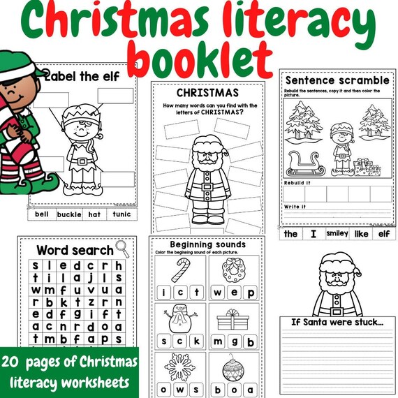 Christmas literacy booklet for early years