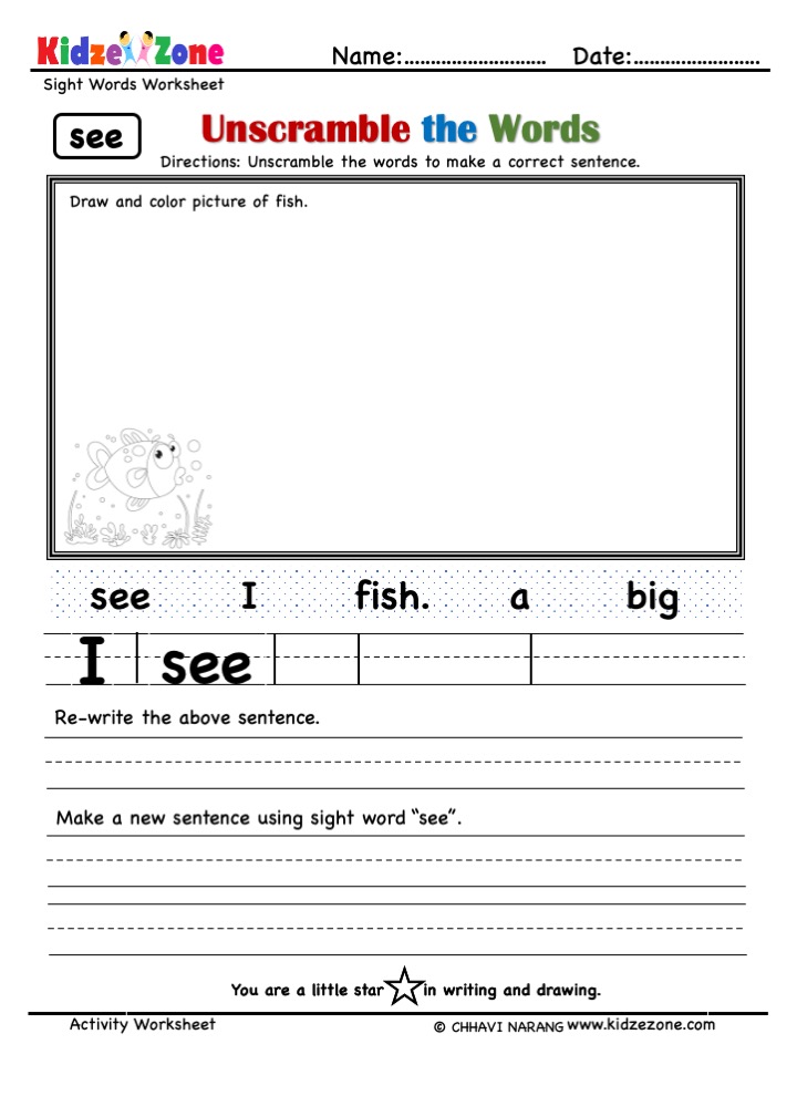 Sight word see