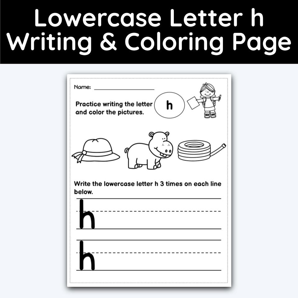 Lowercase letter h