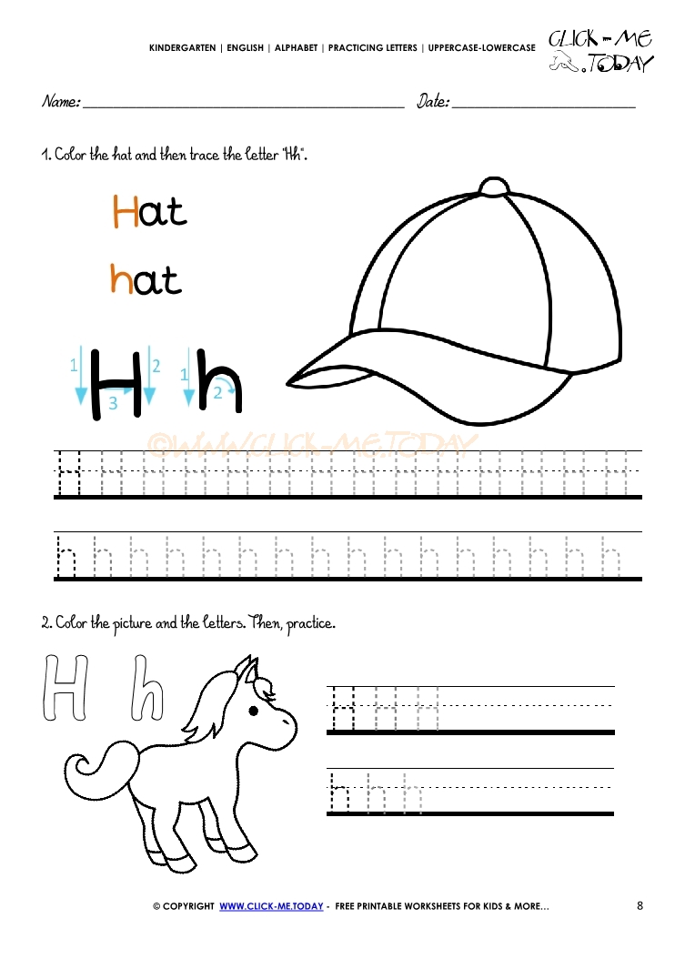 Alphabet tracing worksheets
