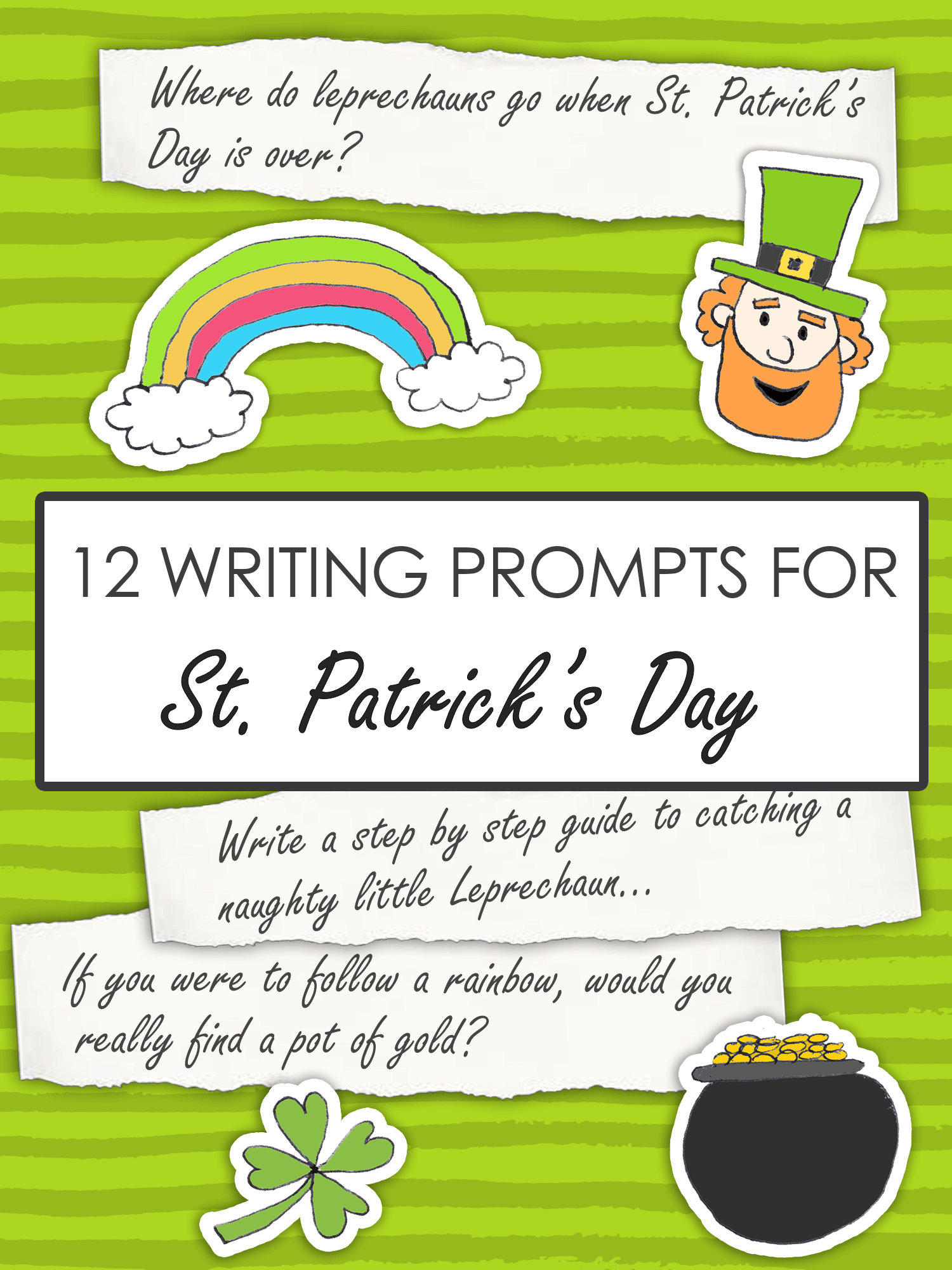 St patricks day writing prompts for kids imagine forest