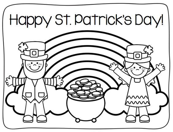 St patricks day coloring pages