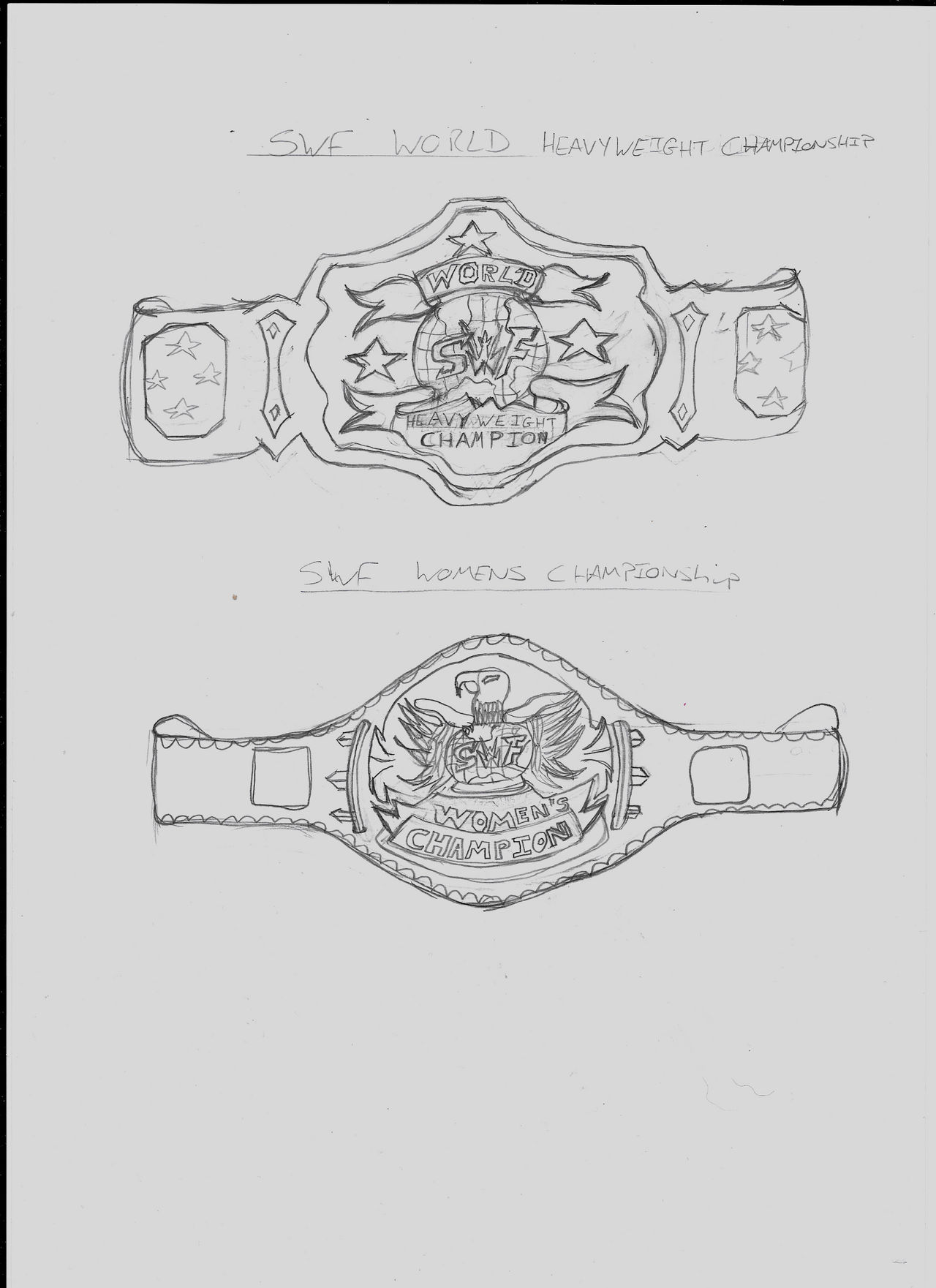 Swf championship belts p by panthers on