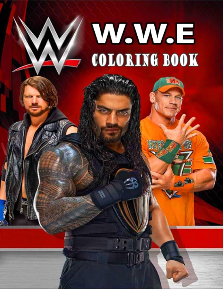 The loring book sporty loring pages with all of your favorite wrestling superstars ballin noga books
