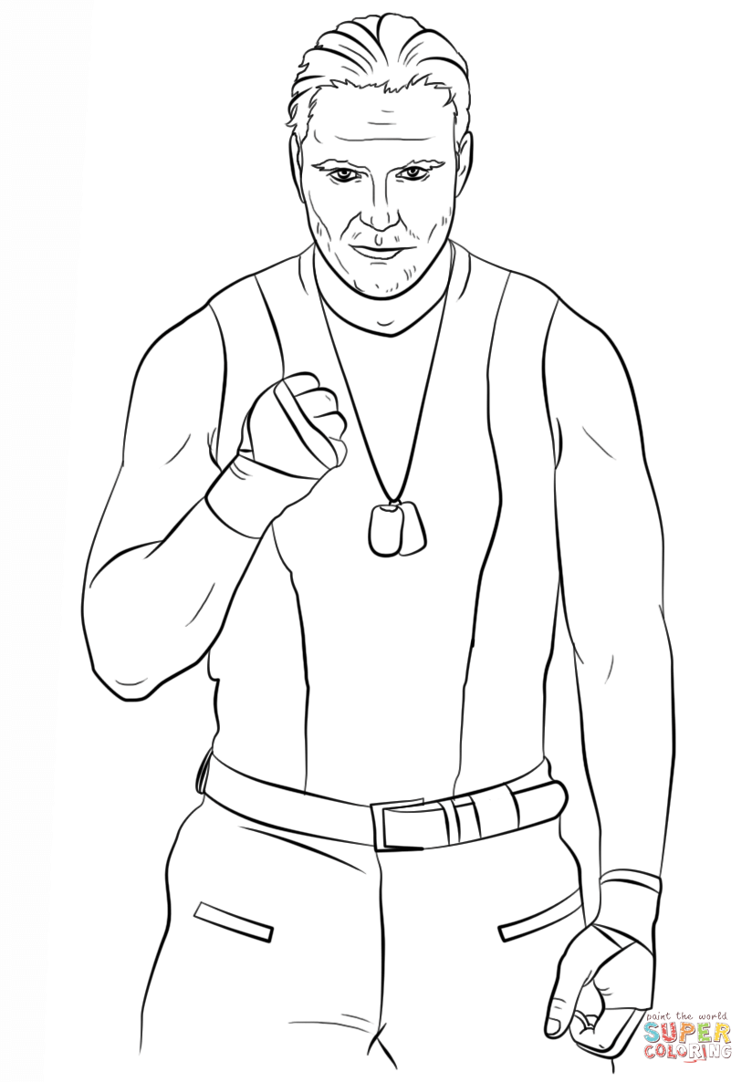 Wwe dean ambrose coloring page free printable coloring pages