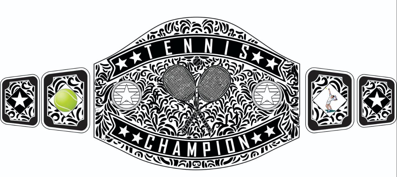 Tennis championship belt â customize wrestling belts