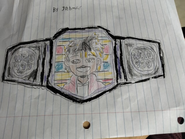 Wrestling belt drawing with rappers i used images on google for a source to draw these rbrandonde