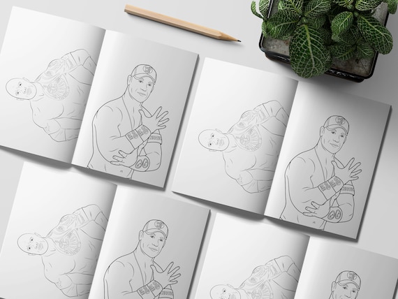 Wwe coloring book pages coloring pages printable