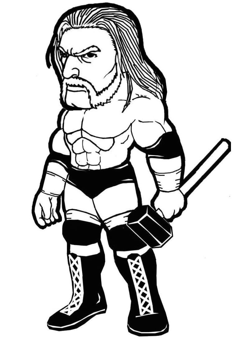 Wwe coloring pages pictures of wrestlers free printable