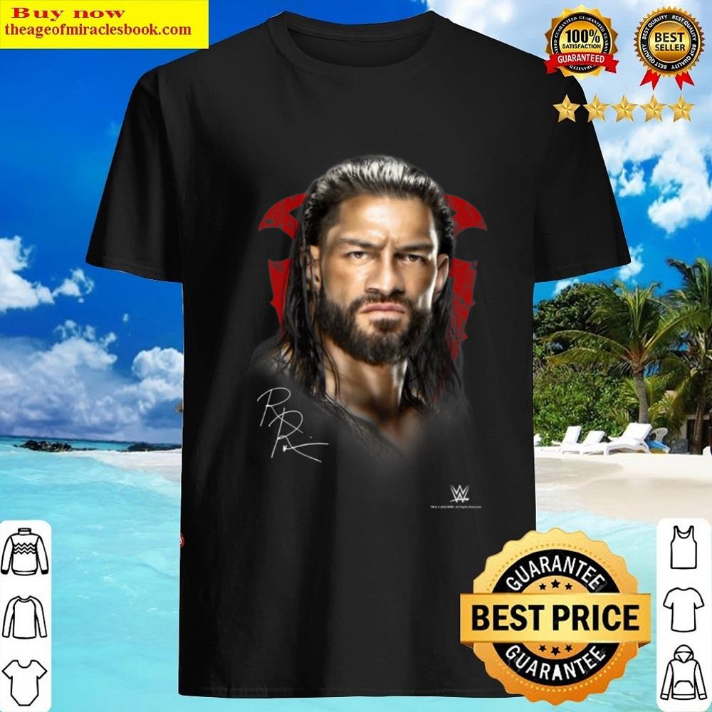 Wwe roman reigns full color face photo portrait shirt