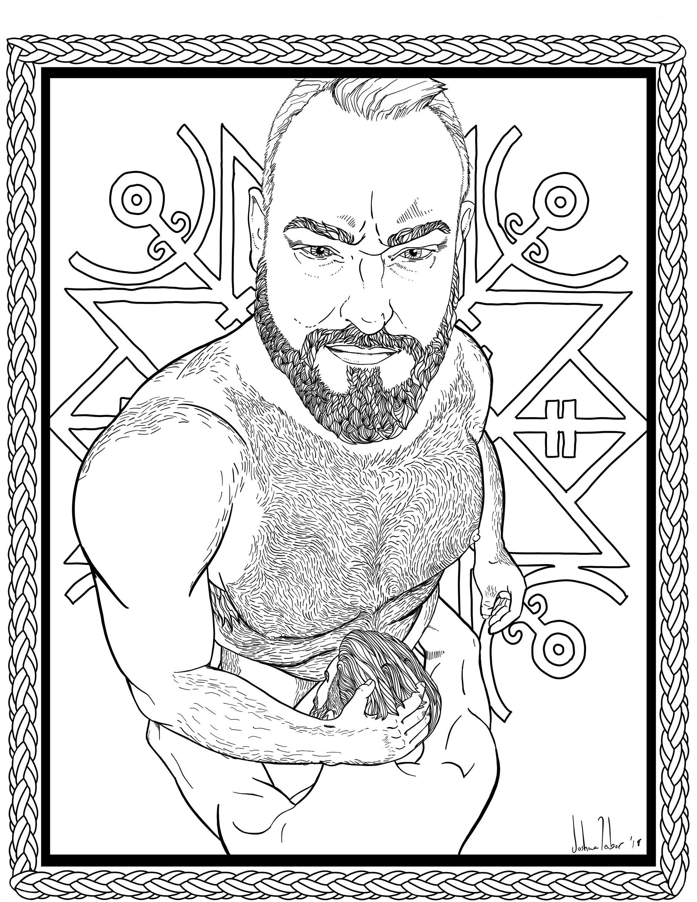 Satyrism volume ii a homoerotic coloring adventure