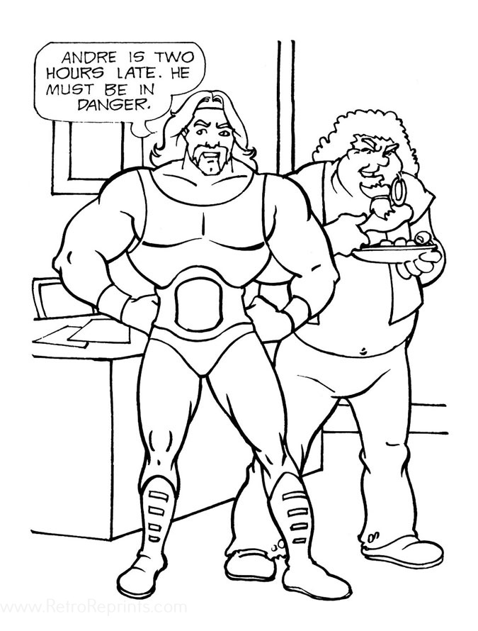 Hulk hogans rock n wrestling coloring pages coloring books at retro reprints