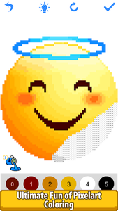 Emoji pixel art coloring book for android