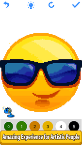 Emoji pixel art coloring book for android