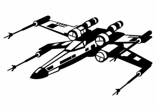 Star wars x wing fighter vinyl decal sticker wall door gaming laptop pc desk car