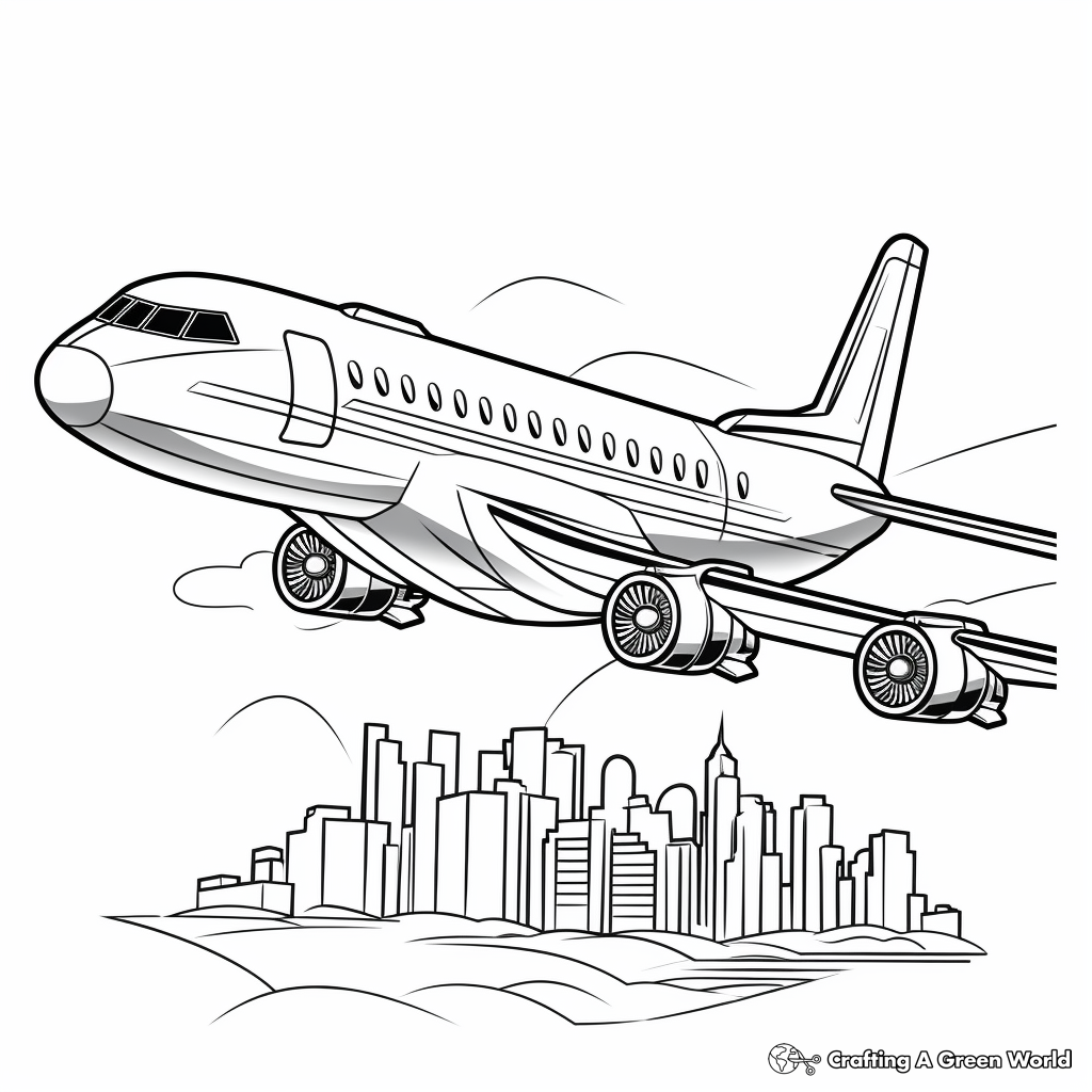 Jet coloring pages