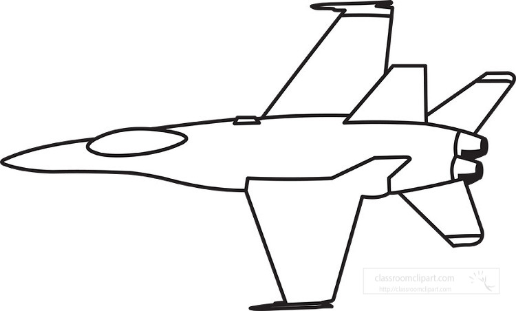 Aircraft outline clipart