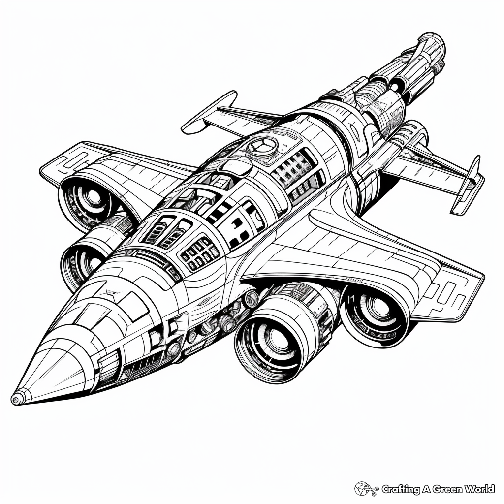 Jet coloring pages