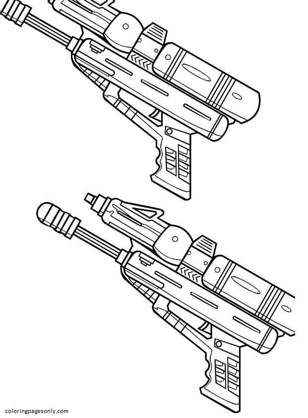 Gun coloring pages printable for free download
