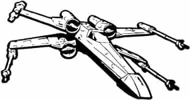 Xwing wall del vinyl sticker dels star wars x