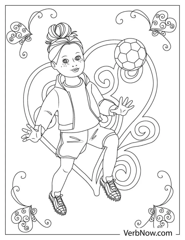 Free doll coloring pages book for download printable pdf