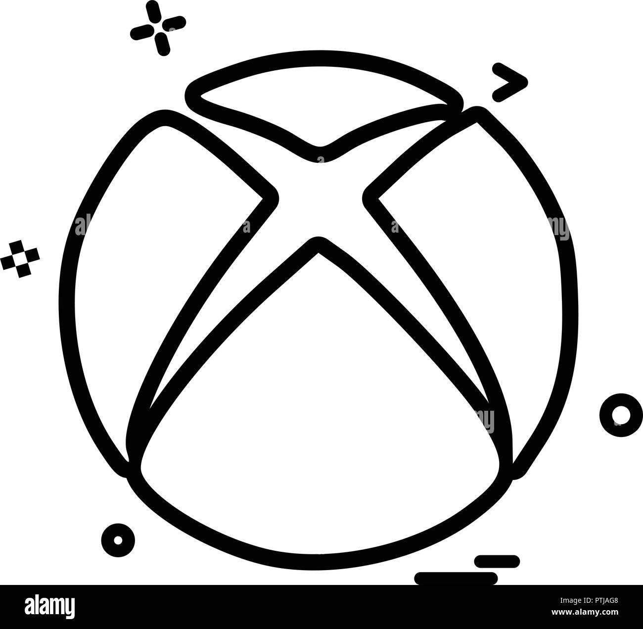 Xbox colors cut out stock images pictures