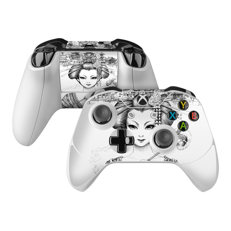 Geisha sketch xbox one controller skin