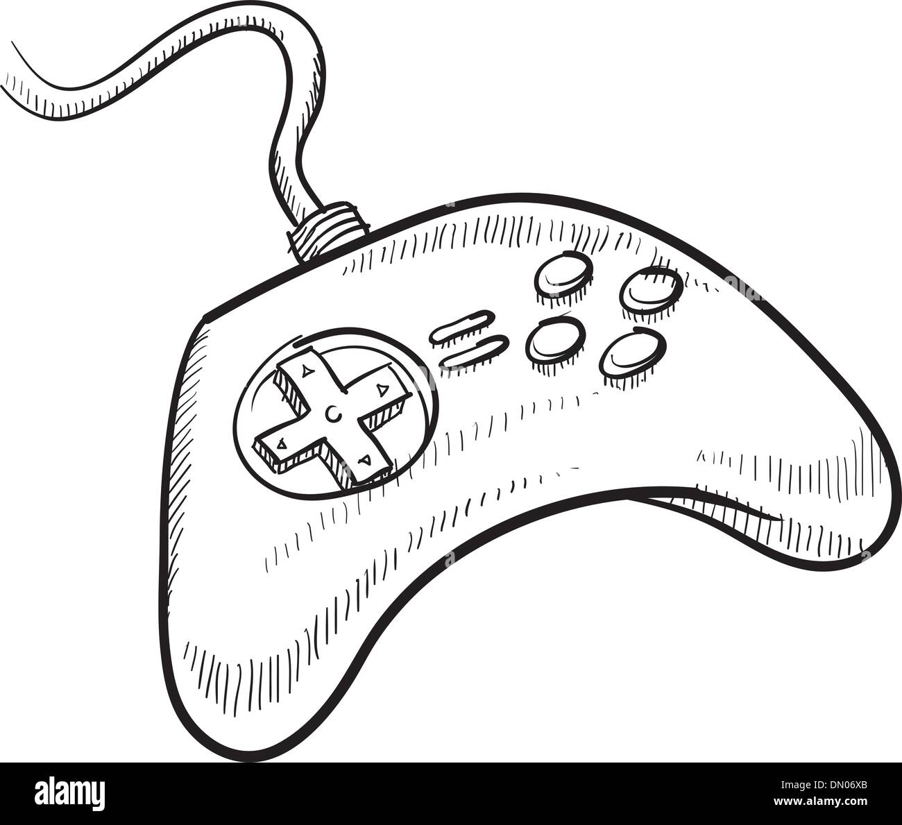 Xbox controller black and white stock photos images