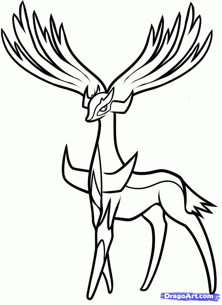 How to draw xerneas pokemon x and y step by characters how to pokemon drawings pokemon coloring pokemon coloring pages