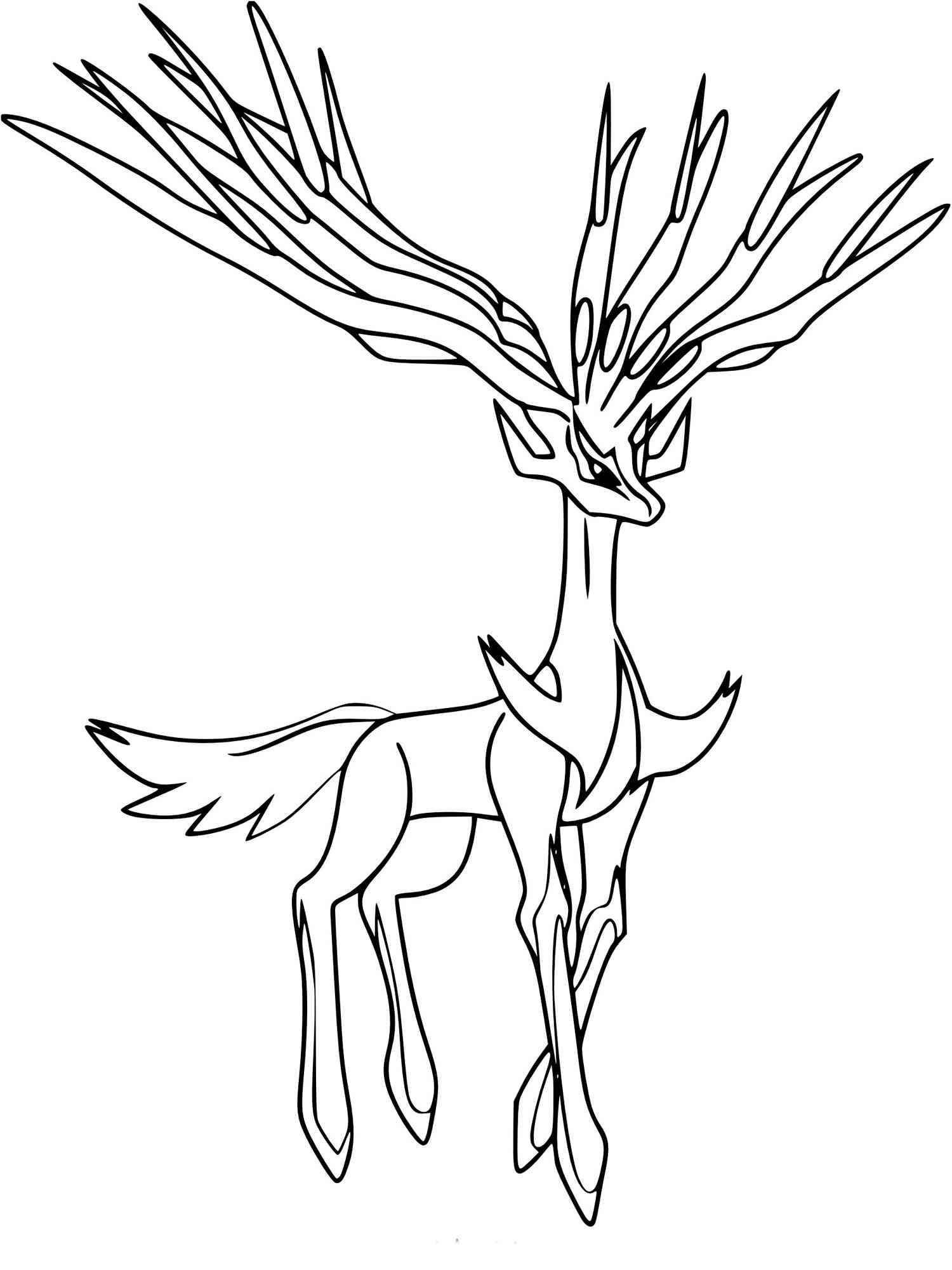 Pokemon xerneas coloring pages