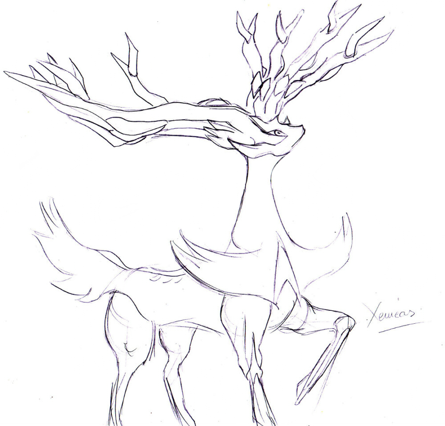 Xerneas by silentlightness on