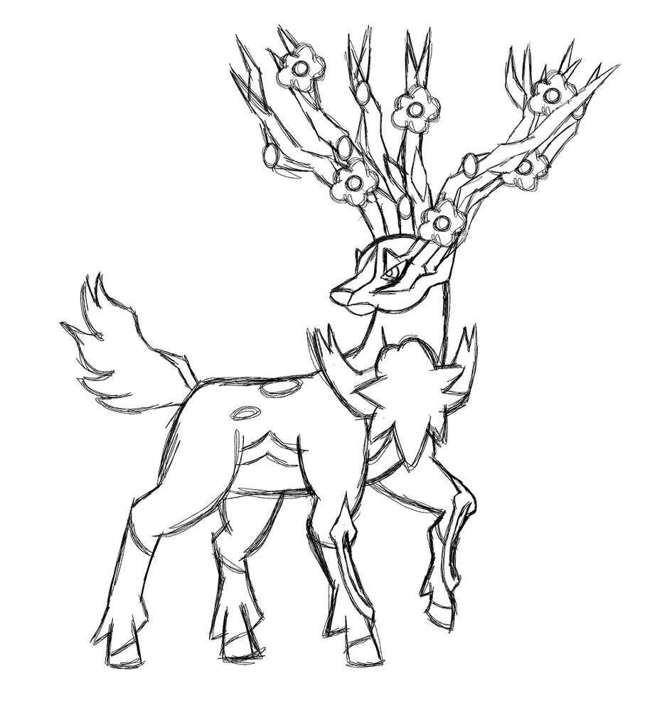 Sawsbuck xerneas pokãmon amino