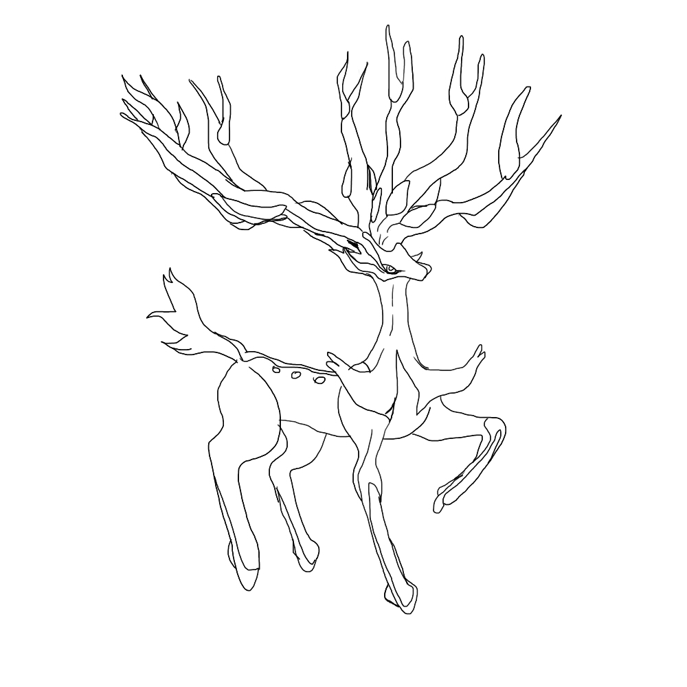 Legendary deer pokemon wip by setokibas