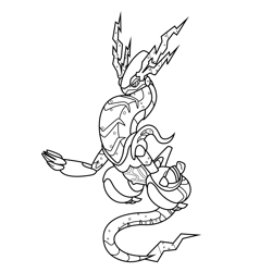 Xerneas pokemon coloring page for kids