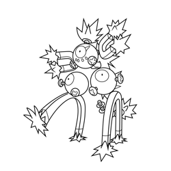 Xerneas pokemon coloring page for kids