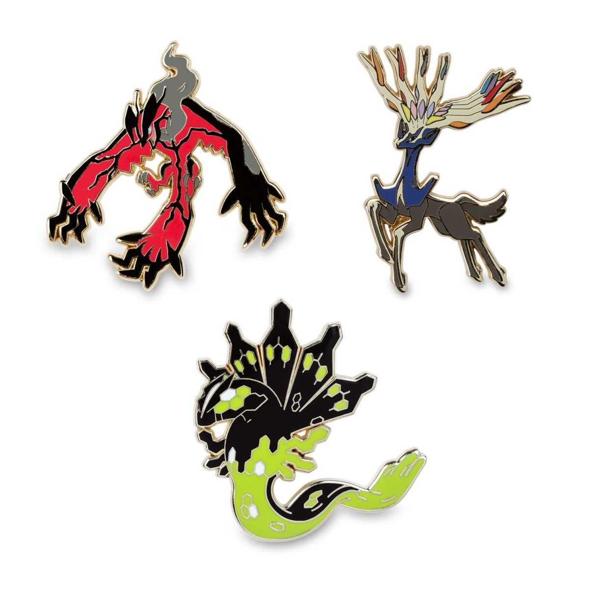 Xerneas yveltal zygarde pokãmon pins