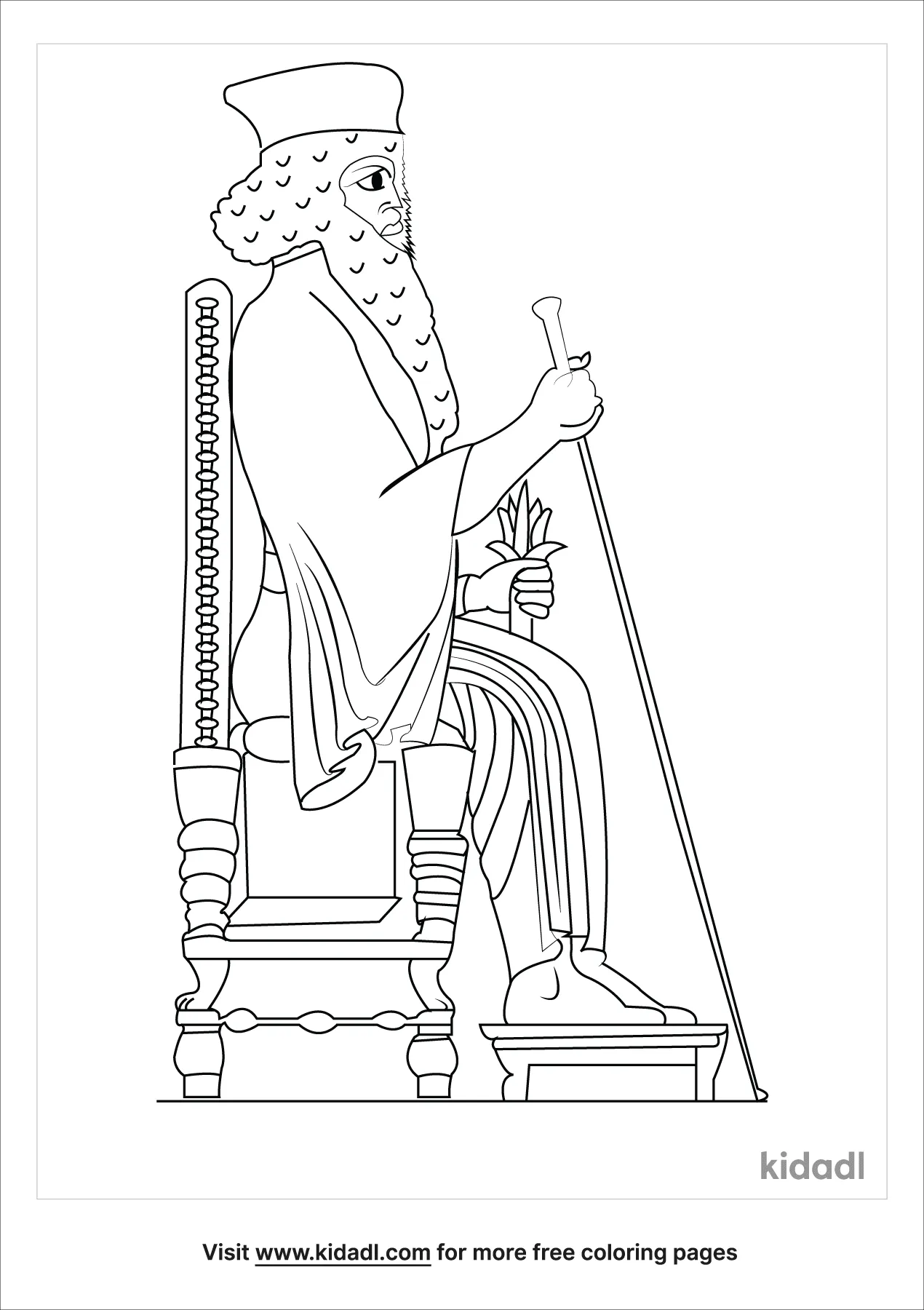 Free xerxes coloring page coloring page printables