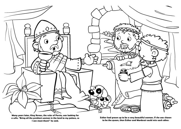 Esther coloring book
