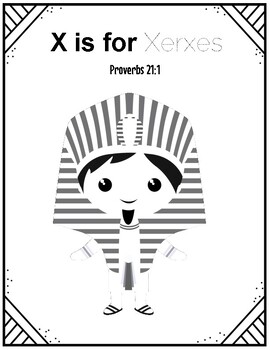 Biblical alphabet letter x by the preppy preschool classroom tpt
